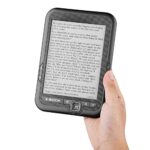 E-book Reader, Lightweight Reader Paperwhite E-reader with Long Standby Time E-ink High-Resolution Display for Reading(Grey,8G, Black leather cas