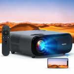 NexiGo PJ40 Movie Projector, 700 ANSI Lumens, Native 1080P, 4K Supported, 300 Inch, Auto Vertical Keystone, Zoomable, 20W Speakers, WiFi, Bluetoo