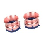 Polished NAB Hub Adapter, Aluminum Alloy 1 Pair 10 Inch Opener Blue Base for Reel To Reel Tape Recorder for B67 (Rose Gold)