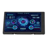 Annadue 3.5 Inch IPS USB Mini Screen, Computer Temp Monitor PC Sensor Panel Display, CPU RAM HDD Data Temperature Display Type C Sub Screen for C
