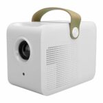 Mini LCD Wall Video Projector, Portable 480x360, 400:1 Contrast, Small Size, Silent Fan, Cinema Level Visual Feast (UK Plug)