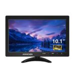 CCTV Monitor 10.1 inch, Mini Monitor 1280x800, IPS Monitor Full HD Screen 60Hz 3ms Built-in Speakers, Small Monitor w/VGA/AV/HDMI/BNC/USB Input,