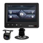 Karsoul Digital DAB Radio Adapter to Upgrade Car Radio; 5" Display Radio DAB+ Adaptor with Antenna, Rear View Camera, Touchscreen, Hands-free for