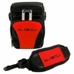 The TGC ® Anti-Shock Case for JVC GZ-HD300AEK, GZ-HD300BEK, GZ-HD300REK, GZ-HD500SEK, GZ-HD620BEK HD Hard Disk Camcorder (Crimson Red & Black)