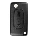 2 Buttons Car Key Fob Cases Compatible for Citroen C2 C3 C4 C5 C6 C8 Peugeot 107 207 307 307S 308 407 607,Flip Remote Control Key Shell Replaceme