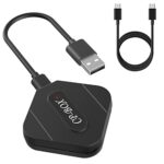 SPGUARD 2023 Upgrade Carplay Wireless Adapter, Wireless Carplay Adapter Dongle for iPhone, Carplay Adapter Bluetooth 5.8GHz WiFi, Wireless CarPla