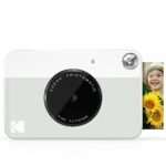 Kodak Printomatic Digital Instant Print Camera - Full Color Prints On ZINK 2 x 3 Inch Sticky-Backed Photo Paper (Grey) Print Memories Instantly