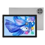 HEITIGN Tablet PC, Dual Speakers 10 Inch Tablet Octa Core CPU Portable 10000mAh 12GB RAM 256GB ROM for Study (Grey)