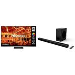 Hisense 65A9HTUK 65" OLED 4K 120Hz HDR 10+, Dolby Vision IQ Smart TV with 3.1.2 Channels, Sonic Screen, DTS Virtual X, Disney HS218 2.1ch Sound B