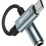 USB C to 3.5mm Headphone Jack Adapter, Type C to Aux Audio Nylon Cable, Male to Female Earphone Adapter for Samsung Galaxy Pixel, iPad Pro, HUAWE