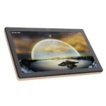 fannay HD Tablet, UK Plug 100‑240 V 3 Card Slots Octa Core CPU Office Tablet for Travel (Gold)