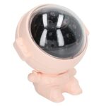 Star Projection Light, Portable Rotating Easy Installation Built-in 1200mAh Battery Projector Starlight Music Function for Hotel (Pink)