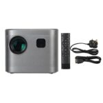Mini Portable Projector, 1080P 180ANSI 4K Mini Projector 2.4G 5G WiF Portable Projector Supported Phone Mirroring (UK Plug)