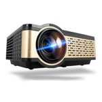 HD Projector 4000 Lumens WIFI Bluetooth Portable Home Theater Cinema Support 1080p with Gift (Color : version) (projectors)