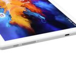 KUIDAMOS 10.1 Inch Tablet, 8 Core CPU 5G WIFI Tablet Computer 5.0 UK Plug 100-240V 12GB RAM 256GB ROM with Touch Pen for Reading (White)