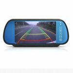 CoCar suction cup bracket monitor for cars, LCD TFT screen, windshield mount bracket for rear view camera, front camera, media player, 2 RCA