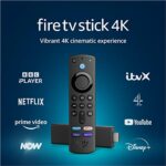 Fire TV Stick 4K, watch TV and movies in vibrant 4K Ultra HD, Dolby Atmos support for surround sound