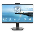 Philips 241B7QUBHEB -24 inch FHD Monitor, 75Hz, 4ms, IPS, USB-C Dock, Speakers, Height Adjust, Webcam (1920 x 1080 - 250 cd/m² - HDMI, DisplayPor