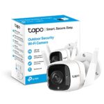 TP-Link Tapo Outdoor Security Camera, Weatherproof, No Hub Required, Works with Alexa & Google Home, 3MP Ultra-High Definition, Automatic Siren,