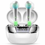 Wireless Earbuds, Bluetooth 5.3 Headphones In Ear Wireless Headphones with ENC 2.0 Mic, 2023 Bluetooth Earphones Noise Cancelling Ear buds with 5