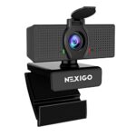 NexiGo N60 1080P Webcam with Microphone, Adjustable FOV, Zoom, Software Control & Privacy Cover, USB HD Computer Web Camera, Plug and Play, for Z