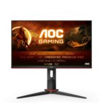 AOC 24G2SU - 24 Inch FHD Gaming Monitor, 165Hz, VA, 1ms, AMD FreeSync Premium, Height Adjust, USB HUB, Speakers (1920 x 1080 @ 165Hz, 350cd/m², H