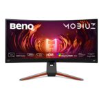 BenQ MOBIUZ EX3410R 34 Inch VA WQHD 1000R Ultrawide Curved Gaming Monitor, 144Hz 1ms, HDR400, 90% P3, Freesync Premium Pro, 2.1ch Speaker and Sub