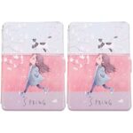 MILISTEN Ereaders 2 pcs Sleeves Leather Cases Accessories Printed Cover Reader for Th E Water E- Absorption Cute Kids Chic Style E-Reader Compati