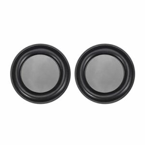 sourcing map 2Pcs 2.5 Inches 62mm Bass Speaker Passive Radiator Auxiliary Rubber Vibration Plate Subwoofer DIY Repair