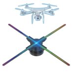 AULYTE 15.74" 3D Hologram Fan Display Wall-mounted Wifi Led Sign Holographic Lamp Player 224 LED Strips