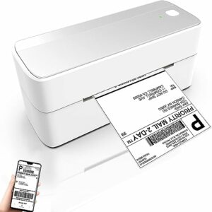 Wireless Label Printer, Bluetooth Shipping Label Printer, Thermal Label Printer 4x6 - Compatible with Royal Mail, eBay, Esty, Shopify, Amazon, He