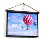 FJKMNFD Projector Screen 50 inch Pull Up Folding Projecting Screen Home Theater for DLP Projector Handheld Projector 4:3