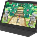 Jun-Saxifragelec Portable Monitor 7 inch IPS Touch Screen 1024x600 Game Display, Compatible with Raspberry Pi 4, with Leather Case