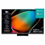 Hisense 55 Inch ULED Mini-LED PRO TV 55U8KQTUK - 2.1.2 Muti-Channel Surround, Quantum Dot Colour, 144Hz VRR, Dolby Vision IQ, VIDAA U7, and Youtu