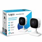 Tapo Mini Smart Security Camera, Indoor CCTV, Works with Alexa & Google Home, No Hub Required, 1080p, 2-Way Audio, Night Vision, SD Storage, Devi