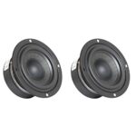 kunyi 2X 3 Inch Full Range Speaker Audio Speaker 4 Ohm 30W HiFi Speaker Stereo Mid-Bass Speaker DIY Home Amplifier Speaker