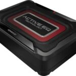 Kenwood KSC-PSW7EQ Active Compact Subwoofer with Active EQ (160 Watt Output Power, Class-D Amplifier, Aluminium Housing, Cable Remote Control)