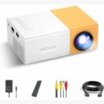 Ultra Mini Projector, 4K Hd Smart Led Pocket Video Projector with DLP 30000H Life Span Highest Resolution 1920 * 1080 Built-in Speaker 2W Project