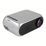 Portable Projector,1080P HD LCD Display LED Video Projector, Support HDMI,VGA,AV,SD and USB Input,Built-in Stereo Speakers,for Business Meetings,