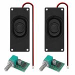 ALAMSCN 2PCS PAM8403 Mini Amplifier Board + 2PCS Speaker 3 Watt 8 Ohm Mini Speaker