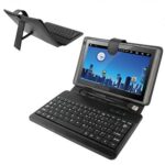 Tablet Accessories 7 inch Universal Tablet PC Leather Tablet Case with USB Plastic Keyboard(Black)