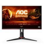 AOC Gaming Q27G2S - 27 Inch QHD Monitor, 165Hz, 1ms MPRT, IPS, FreeSync, Gsync Compatible, Height Adjust, Game Modes (2560x1440 @ 165Hz, 370 cd/m