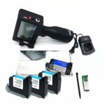 Inkjet Printer 12.7mm Fast Drying 4.3 Inch Touch Screen QR Code/Label Printer Inkjet USB Handheld Inkjet Printer (Color : 1 Printer 4 Ink, Size :