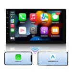 Eonon 7 inch IPS Android 10 Car Stereo Double Din 8-Core 3+32GB GPS Sat Nav CarPlay Android Auto Bluetooth Radio USB DSP Support Backup Camera OB