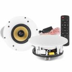 Power Dynamics WCS65 Bluetooth Ceiling Speaker Set WiFi Wireless Audio 6.5 Inch 120w Home Hi-Fi Stereo Shop Cafe