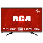 RCA RB22HT5 22 Inch FHD TV, Freeview HD DVB-T2-C-S2 Dolby Digital Audio Kitchen TV, FHD LED Backlighting Display, HDMI VGA PC Audio SCART USB Rec