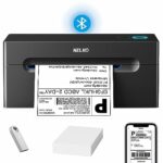 Nelko Bluetooth Thermal Label Printer, Wireless 4x6 Shipping Label Printer for Small Business, Support Android, iPhone and Windows, Widely Used f