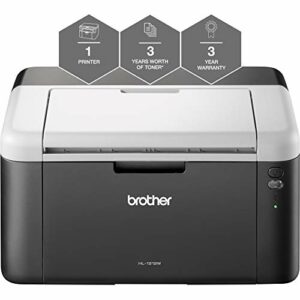 Brother HL-1212W 'All in Box Bundle' Mono Laser Printer - Single Function, Wireless/USB 2.0, Compact, A4 Printer, Up to 3 Years’ Worth Of Printin