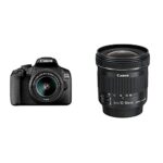 Canon EOS 2000D DSLR Camera and EF-S 18-55 mm f/3.5-5.6 IS II Lens, Black + Canon EF-S10-18mm f/4.5-5.6 IS STM Lens, Black