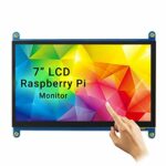 ELECROW For Raspberry Pi Screen, 7-InchTouchscreen Monitor with resolution 1024X600 Small Monitor Compatible with Raspberry Pi, Windows PC, Jetso